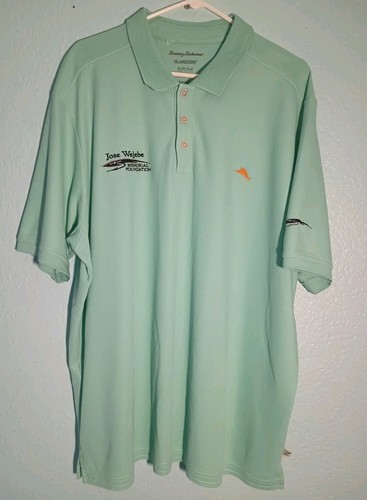 Tommy Bahama Polo Shirt Mens 2XL Island Zone Supima Polo Jose Weebe Foundation